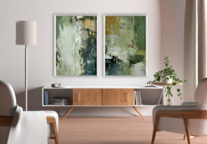 Arte Abstracto para Pared con Marcos