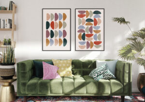 Formas Geométricas en Acuarela Abstracta