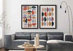 Láminas de Arte Abstracto en Marcos Modernos