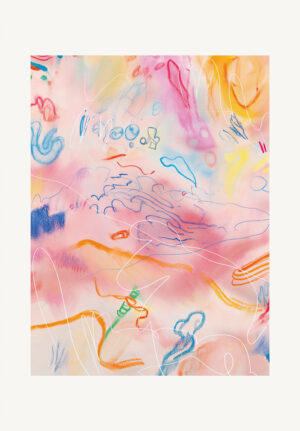 Obra Abstracta Multicolor en Tonos Pastel