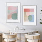 Impresiones Abstractas en Decoración Interior Minimalista