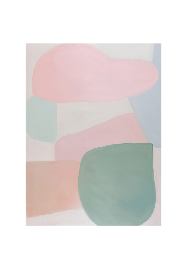 Pintura Abstracta Colorida en Estilo Pastel