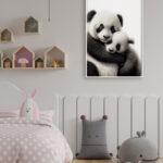 Abrazo Tierno de Panda y su Cría