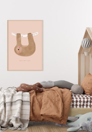 Ilustración Dulce de Perezoso Dormilón