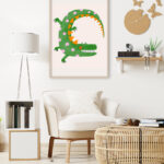 Cocodrilo Divertido en Estilo de Dibujo Animado