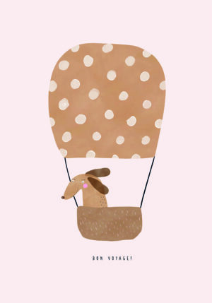 Perro Adorable en Globo Aerostático