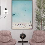 Vista Aérea de Playa con Mar Turquesa