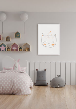 Ilustración de Gato Hecha a Mano en Estilo Minimalista