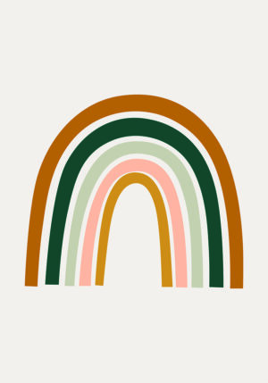 Diseño de Arcoíris Bohemio en Tonos Tierra