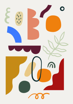 Formas Abstractas en Paleta Natural