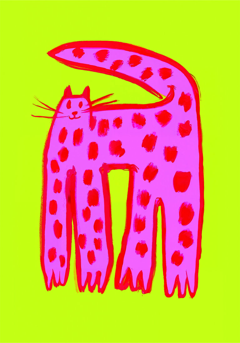 Ilustración colorida en estilo pop art