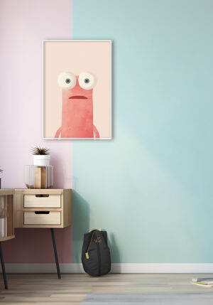 Personaje ilustrado en estilo caricatura