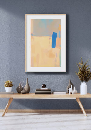 Paisaje abstracto con acento azul