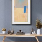 Paisaje abstracto con acento azul