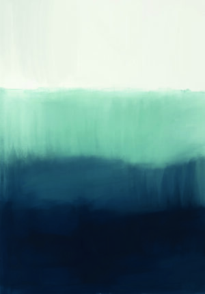 Arte abstracto moderno en azul y blanco