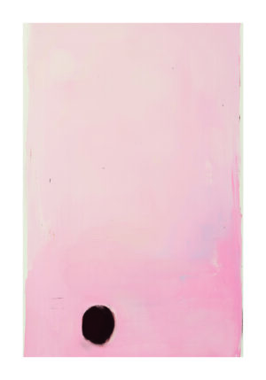 Pintura minimalista en rosa