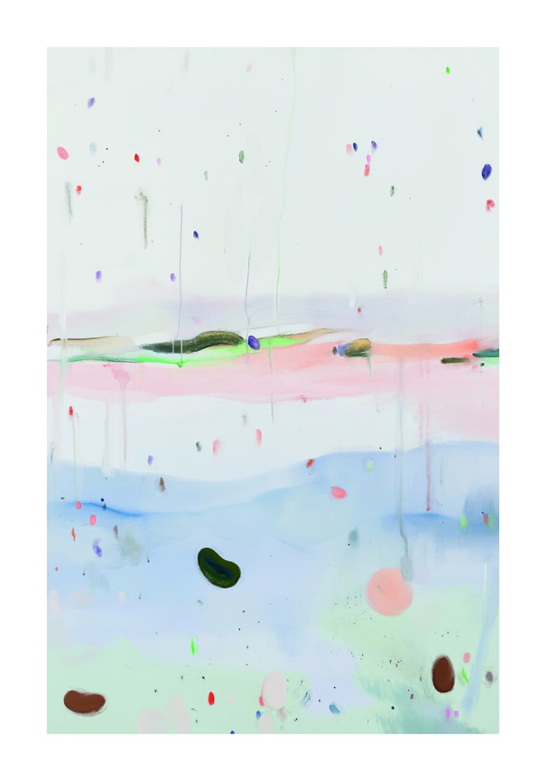 Paisaje abstracto en colores suaves