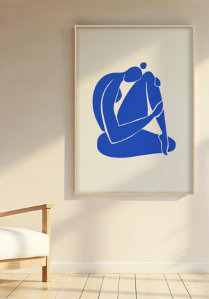 Silueta Azul Abstracta