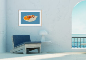 Nadadores Surreales sobre Huevo Frito