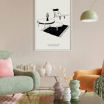 Ilustración Minimalista de Mobiliario