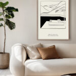 Dibujo Minimalista de Lounge Exterior