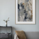 Lienzo Abstracto en Tonos Neutros