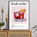 Ilustración de Cóctel Boulevardier Clásico