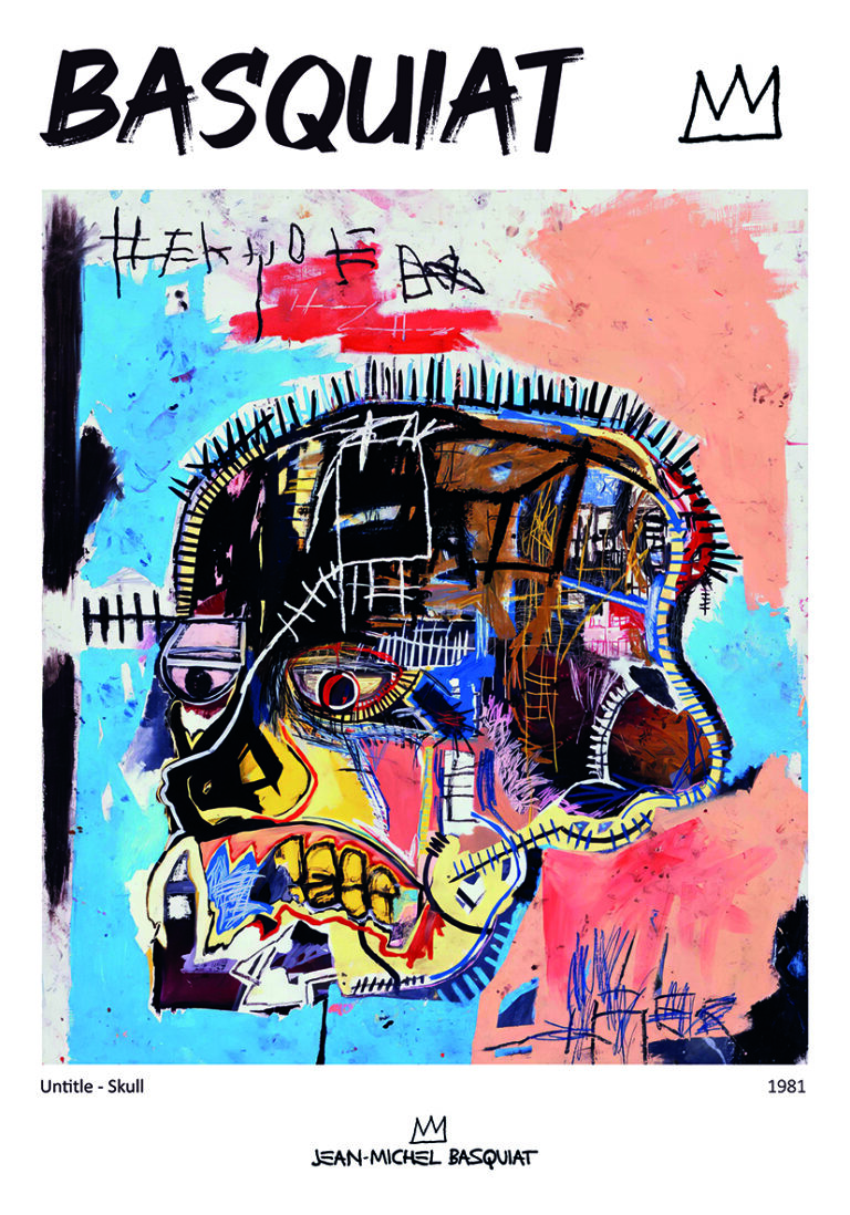 Obra Neoexpresionista Abstracta de Calavera