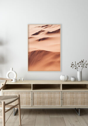 Ondas Doradas de Arena en el Desierto