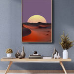 Atardecer sobre Paisaje Desértico Sereno