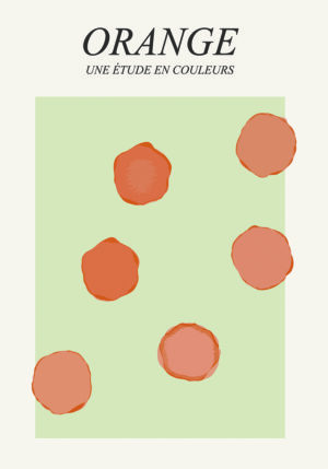 Estudio Abstracto de Color en Naranja Minimalista