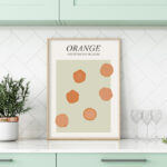 Estudio Abstracto de Color en Naranja Minimalista