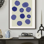 Lámina de Círculos Azules Abstractos