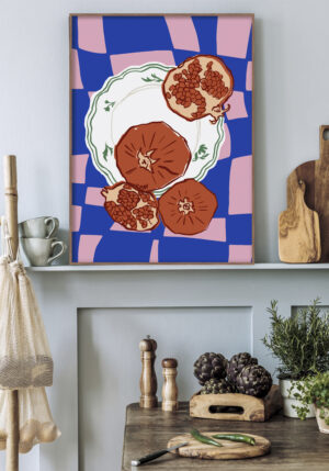 Ilustración Colorida de Granadas