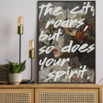 Flores Fantasía con Frase Inspiradora