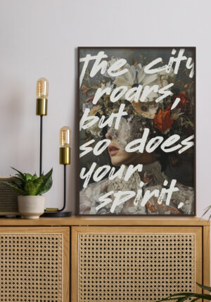 Flores Fantasía con Frase Inspiradora