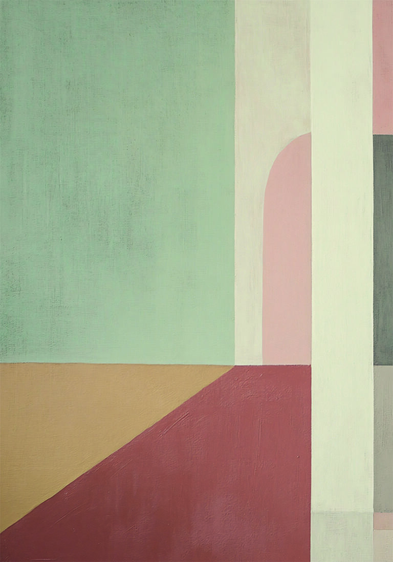 Obra Abstracta Geométrica Minimalista