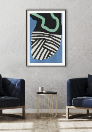 Composición Abstracta con Patrones Audaces