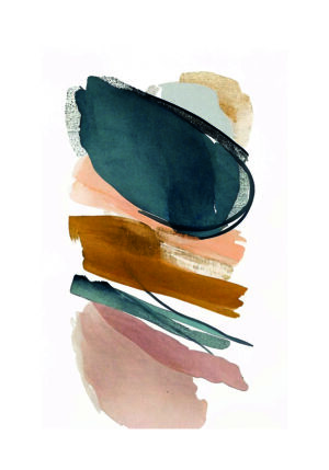 Pinceladas Abstractas en Tonos Tierra