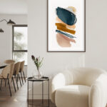 Pinceladas Abstractas en Tonos Tierra