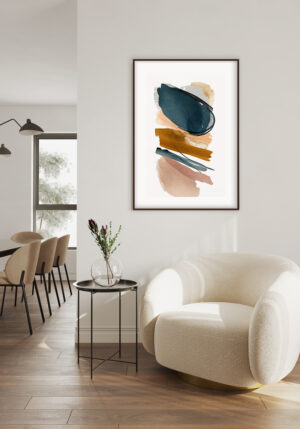 Pinceladas Abstractas en Tonos Tierra