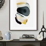 Acuarela Abstracta en Tonos Terrosos