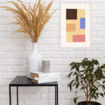 Arte Geométrico Abstracto en Tonos Cálidos