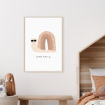 Caracol Minimalista con Gafas Divertidas