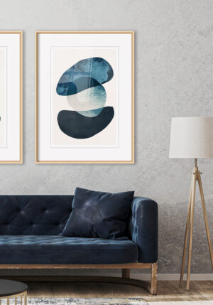 Cuadro Abstracto Moderno enmarcado
