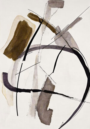 Obra Minimalista Abstracta en Tonos Neutros