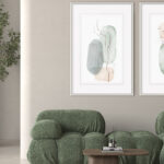 Arte Abstracto Moderno con Marcos Minimalistas