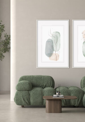 Arte Abstracto Moderno con Marcos Minimalistas