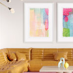 Láminas Abstractas Contemporáneas enmarcadas