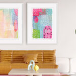 Láminas Abstractas Contemporáneas enmarcadas
